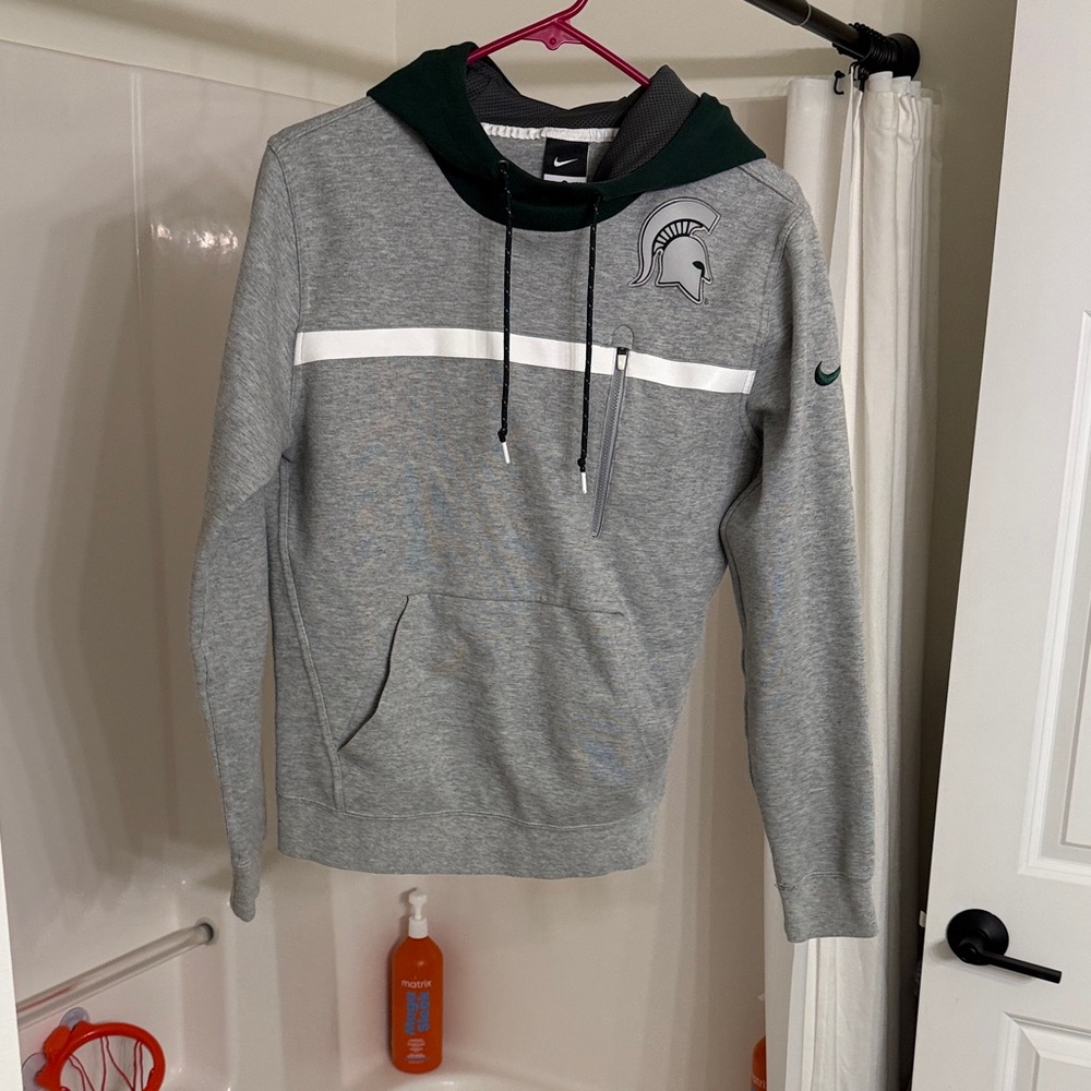 Nike Michigan State Hoodie with White and Green Details